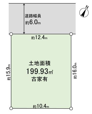 西宮市北六甲台2丁目【古家有土地】 区画図