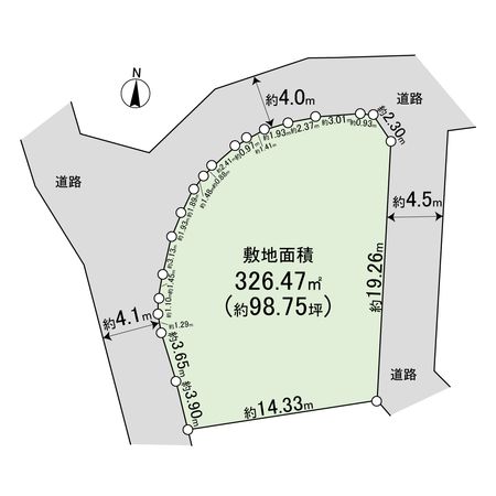 宝塚市野上6丁目【土地】 区画図 宝塚市野上6丁目【土地】 区画図