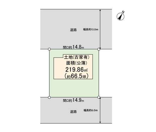 宝塚市中山桜台6丁目【古家有土地】 区画図 宝塚市中山桜台6丁目【古家有土地】 区画図