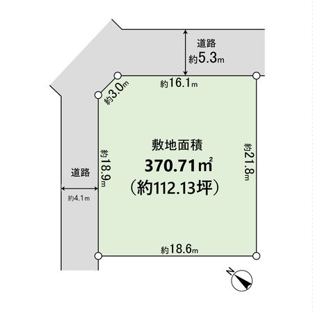 宝塚市長寿ガ丘【古家有土地】 区画図 宝塚市長寿ガ丘【古家有土地】 区画図