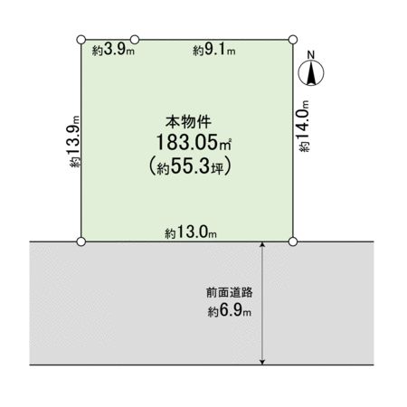 宝塚市逆瀬台4丁目【土地】 区画図 宝塚市逆瀬台4丁目【土地】 区画図