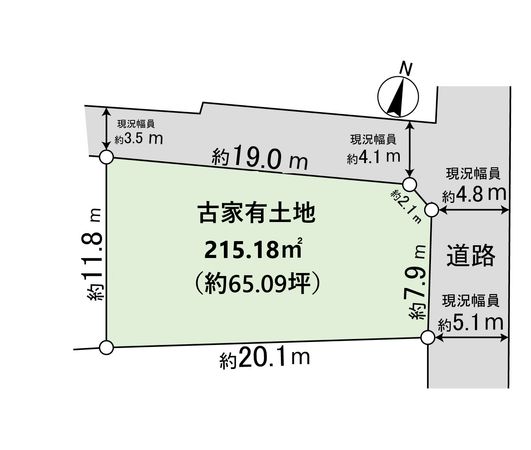 山本台一丁目【古家有土地】 区画図