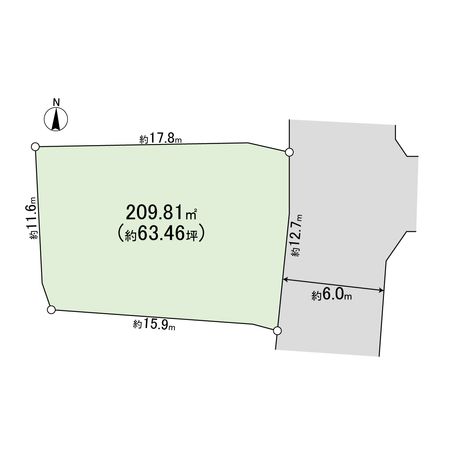 売布山手町【古家有土地】 区画図