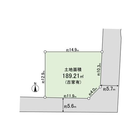 西宮市生瀬高台【古家有土地】 区画図 西宮市生瀬高台【古家有土地】 区画図