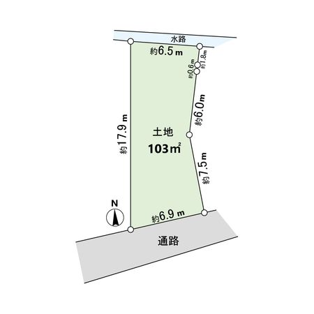 西宮市塩瀬町生瀬字赤子谷【土地】 区画図 西宮市塩瀬町生瀬字赤子谷【土地】 区画図
