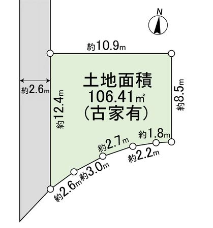 宝塚市伊孑志3丁目【古家有土地】 区画図 宝塚市伊孑志3丁目【古家有土地】 区画図