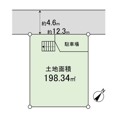 宝塚市売布ガ丘【古家有土地】 区画図 宝塚市売布ガ丘【古家有土地】 区画図