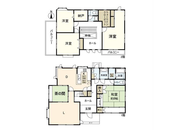 西宮市名塩南台二丁目【戸建】 間取図(平面図)