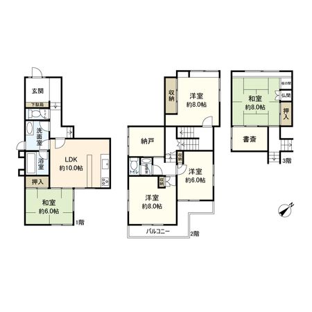 宝塚市野上5丁目【戸建】 間取図(平面図) 宝塚市野上5丁目【戸建】 間取図(平面図)
