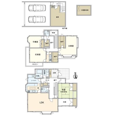 宝塚市売布きよしガ丘【戸建】 間取図(平面図)