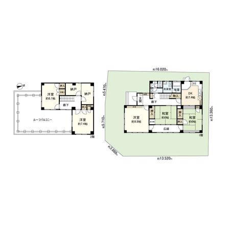 宝塚市青葉台1丁目【戸建】 間取図(平面図) 宝塚市青葉台1丁目【戸建】 間取図(平面図)