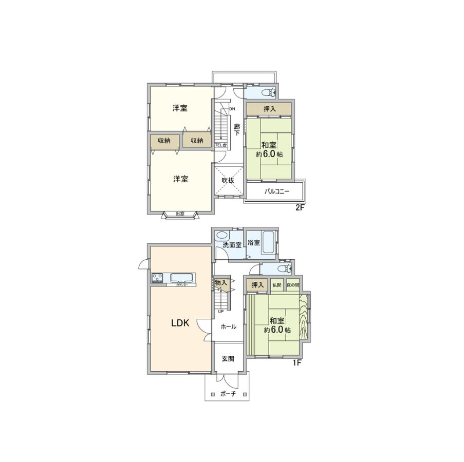 西宮市山口町上山口3丁目【戸建】 間取図(平面図) 間取図(平面図)