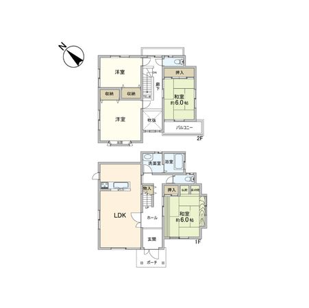 西宮市山口町上山口3丁目【戸建】 間取図(平面図) 西宮市山口町上山口3丁目【戸建】 間取図(平面図)