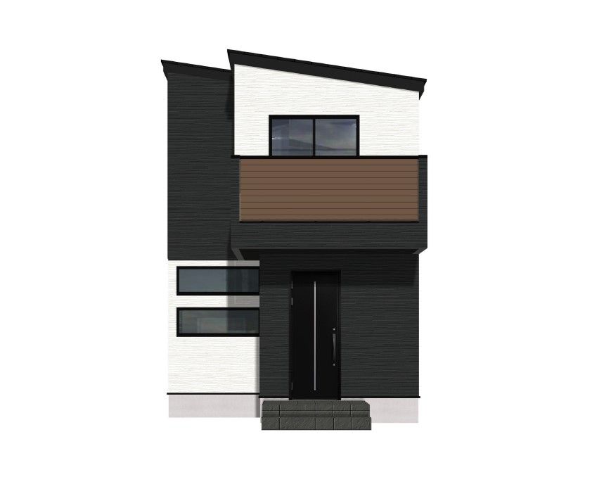 神戸市北区鹿の子台北町5丁目【新築戸建】<3号地> 外観パース図 外観パース図