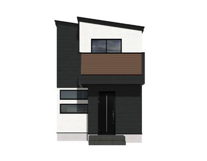 神戸市北区鹿の子台北町5丁目【新築戸建】<3号地> 外観パース図