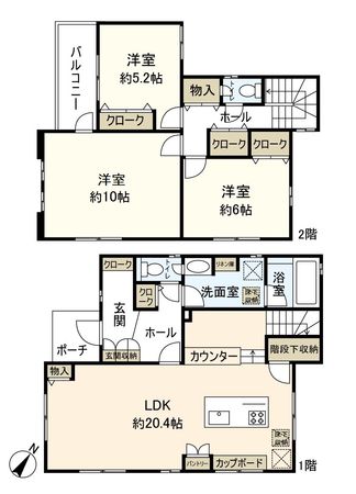 宝塚市泉町【戸建】 間取図(平面図) 間取図(平面図)