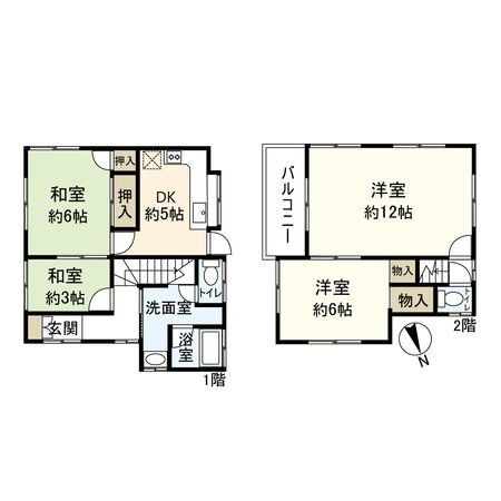 宝塚市向月町【戸建】 間取図(平面図)