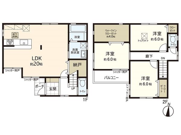 宝塚市宝梅3丁目【戸建】 間取図(平面図)