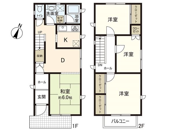 宝塚市長寿ガ丘【戸建】 間取図(平面図) 宝塚市長寿ガ丘【戸建】 間取図(平面図)