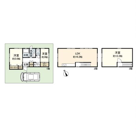 宝塚市野上5丁目【戸建】 間取図(平面図) 宝塚市野上5丁目【戸建】 間取図(平面図)