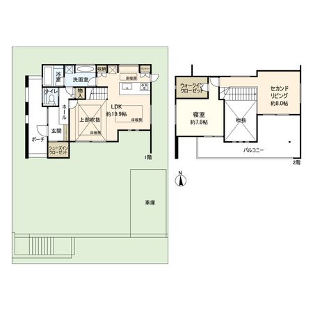 西宮市名塩さくら台1丁目【戸建】 間取図(平面図) 西宮市名塩さくら台1丁目【戸建】 間取図(平面図)