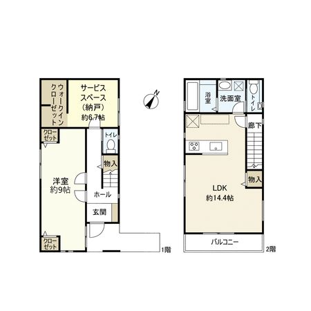 宝塚市仁川月見ガ丘【新築戸建】 間取図(平面図) 宝塚市仁川月見ガ丘【新築戸建】 間取図(平面図)