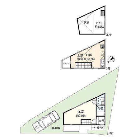 宝塚市野上3丁目【戸建】 間取図(平面図)