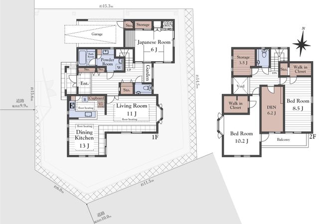 宝塚市中山桜台2丁目【戸建】 間取図(平面図)