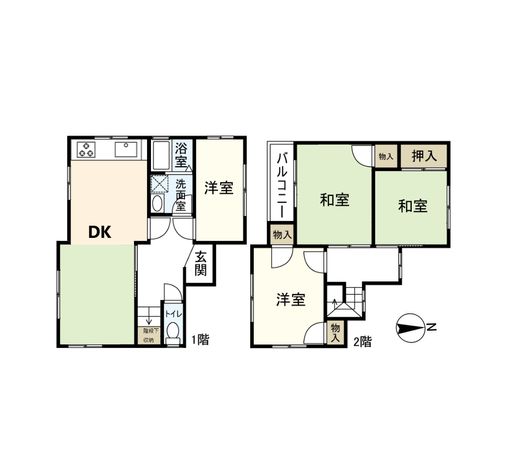 西宮市名塩3丁目【戸建】 間取図(平面図) 西宮市名塩3丁目【戸建】 間取図(平面図)