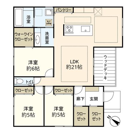 西宮市北六甲台2丁目【新築戸建】 間取図(平面図) 西宮市北六甲台2丁目【新築戸建】 間取図(平面図)