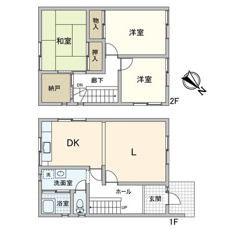 宝塚市光ガ丘1丁目【戸建】 間取図(平面図) 宝塚市光ガ丘1丁目【戸建】 間取図(平面図)
