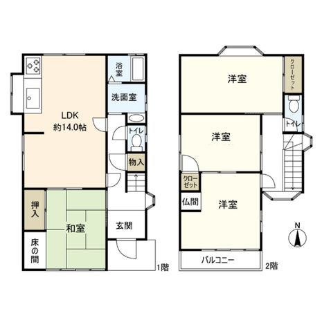 宝塚市御殿山2丁目【戸建】 間取図(平面図) 宝塚市御殿山2丁目【戸建】 間取図(平面図)
