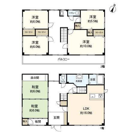 宝塚市逆瀬台5丁目【戸建】 間取図(平面図) 宝塚市逆瀬台5丁目【戸建】 間取図(平面図)
