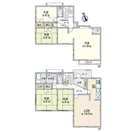 西宮市名塩南台二丁目【戸建】 間取図(平面図) 西宮市名塩南台二丁目【戸建】 間取図(平面図)