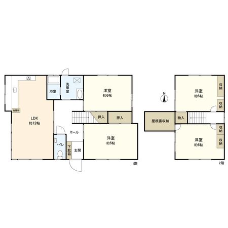 宝塚市南口1丁目【戸建】 間取図(平面図)