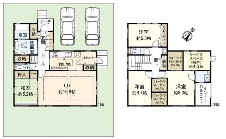 三田市ゆりのき台4丁目【戸建】 間取図(平面図) 三田市ゆりのき台4丁目【戸建】 間取図(平面図)