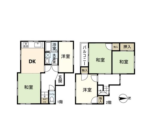 西宮市名塩3丁目【戸建】 間取図(平面図) 西宮市名塩3丁目【戸建】 間取図(平面図)