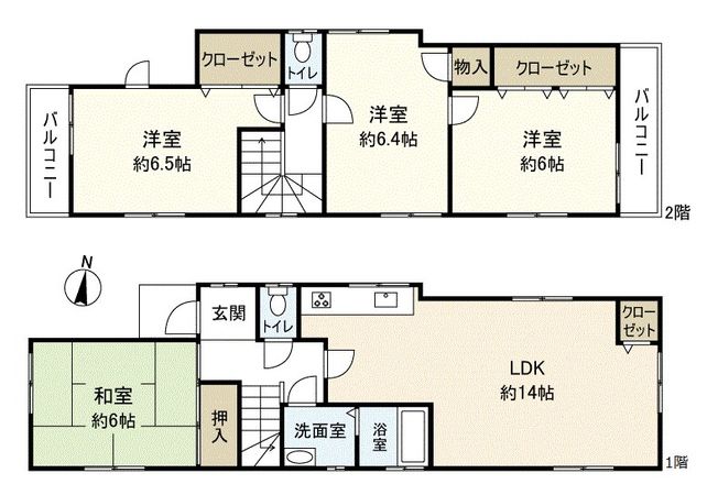 宝塚市青葉台一丁目【戸建】 間取図(平面図) 宝塚市青葉台一丁目【戸建】 間取図(平面図)