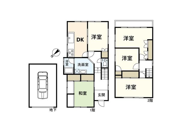 宝塚市長寿ガ丘【戸建】 間取図(平面図) 宝塚市長寿ガ丘【戸建】 間取図(平面図)