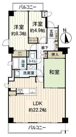 グランドメゾン宝塚 間取図(平面図)
