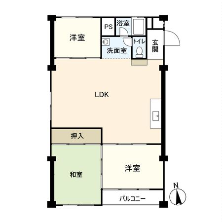 甲子園第7コーポラス 間取図(平面図) 甲子園第7コーポラス 間取図(平面図)