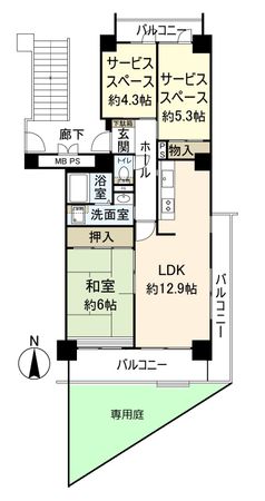 メゾン宝塚山本 間取図(平面図)