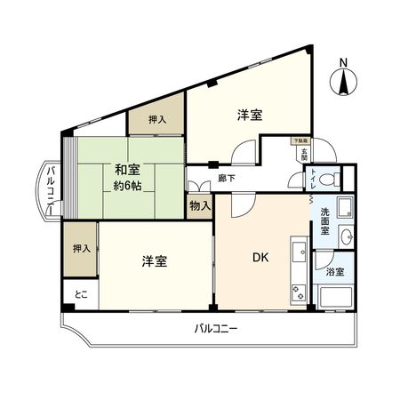 ロジェ宝塚 間取図(平面図) ロジェ宝塚 間取図(平面図)