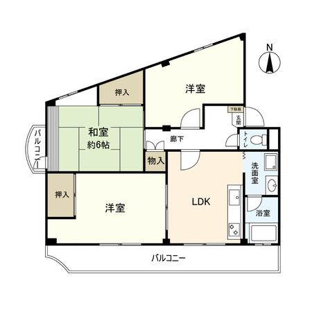 ロジェ宝塚 間取図(平面図) ロジェ宝塚 間取図(平面図)
