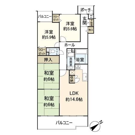 ヴェルドール仁川高台 間取図(平面図) 間取図(平面図)