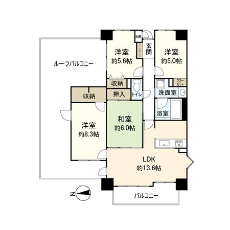 ダイアパレス宝塚クオリテージ4 間取図(平面図) 間取図(平面図)