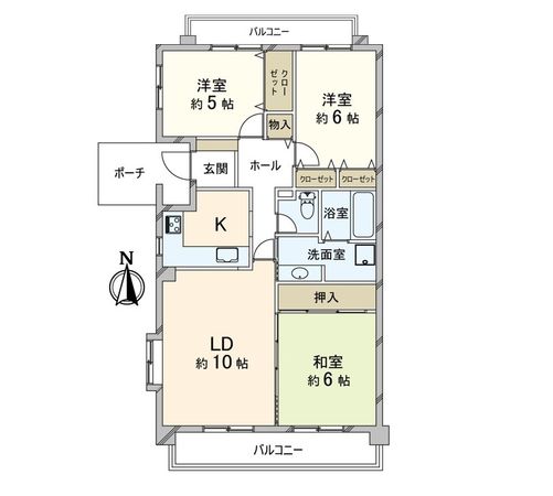 サンフォレスト宝塚 間取図(平面図) サンフォレスト宝塚 間取図(平面図)