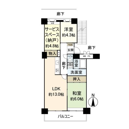 メゾン宝塚山本 間取図(平面図) メゾン宝塚山本 間取図(平面図)