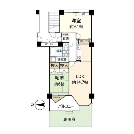 メゾン宝塚山本 間取図(平面図) メゾン宝塚山本 間取図(平面図)