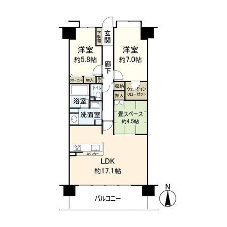 セルヴィオ 3番館 間取図(平面図)